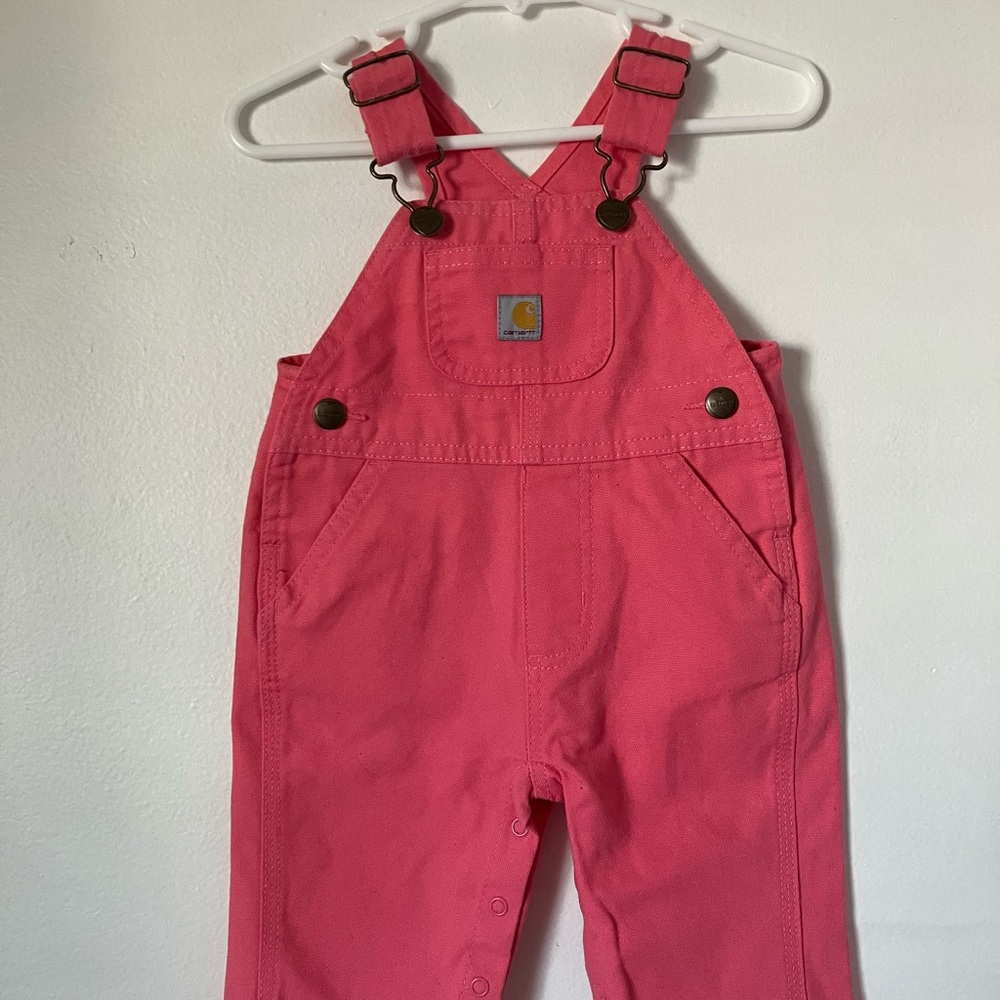 Carhartt Baby Bright Pink Overalls